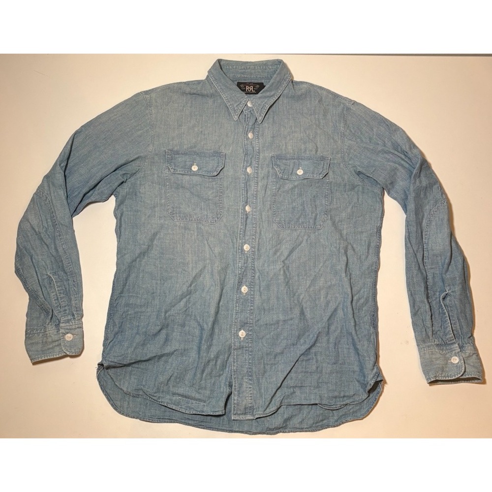 DOUBLE RL RALPH LAUREN DENIM CHAMBRAY SHIRT | Medium